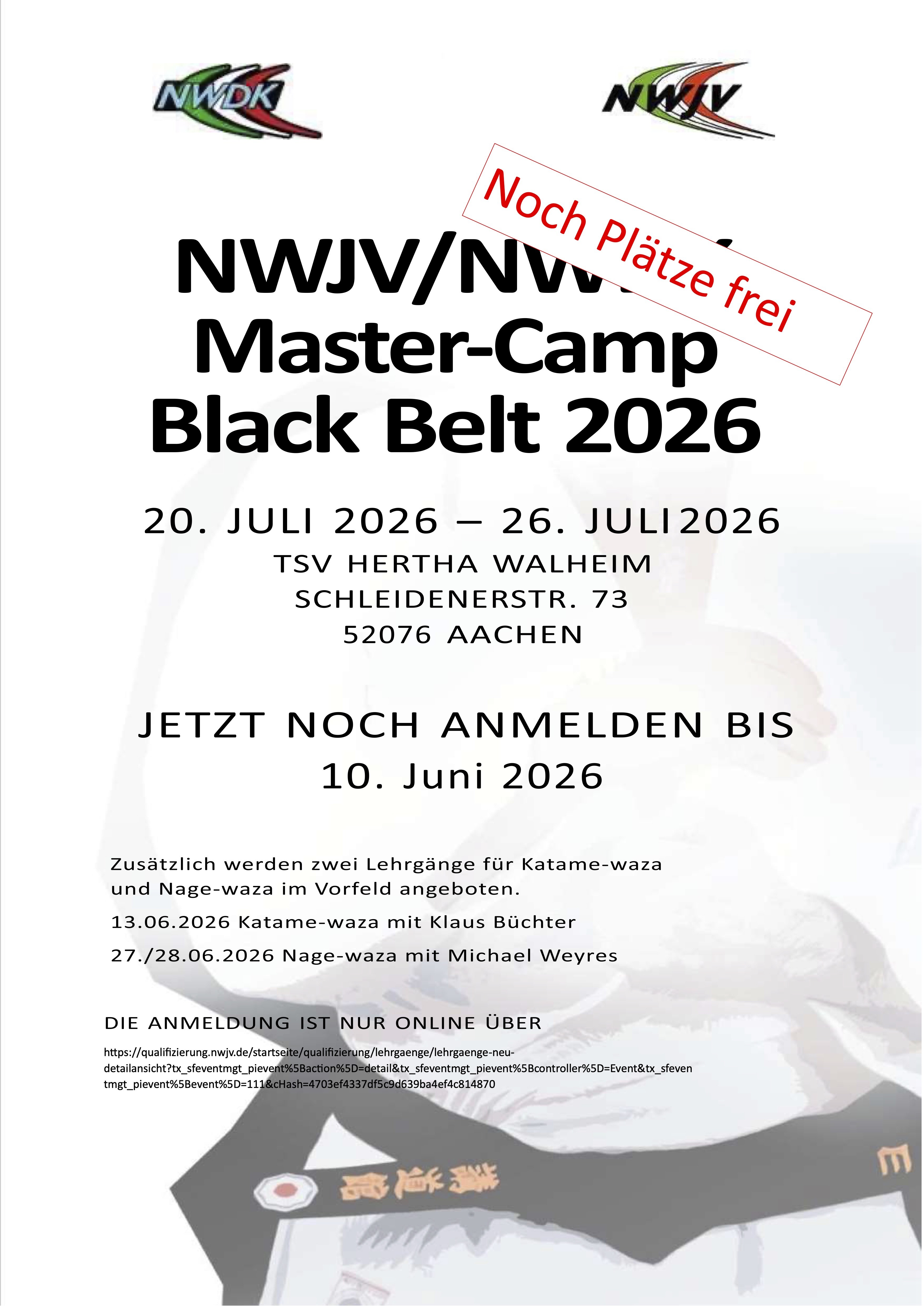 Nicht warten, sondern jetzt anmelden!